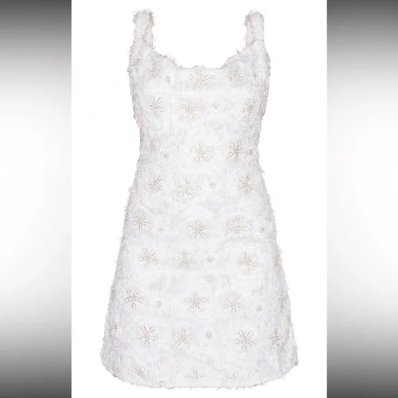 PREMIUM WHITE SEQUIN EMBROIDERED COWL NECK... - Picture 5 of 5